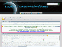 Tablet Screenshot of forum.linguisticteam.org